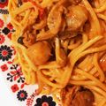 きらりん＊゜'s cooksnap of when they made *ホタテとエリンギのトマト豆乳パスタ*.