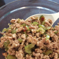 CA・ちぇりー's cooksnap of when they made 豚ひき肉とセロリの甘辛炒め.