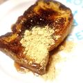 AYANA_10's cooksnap of when they made 和風★黒蜜きな粉フレンチトースト.