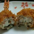 やむにゃん's cooksnap of when they made 大葉とクリームチーズの肉巻き☆エビフライ.