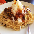 hinananon's cooksnap of when they made たっぷりきのこと納豆の和風おろしパスタ.