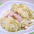 CO２Ａ's cooksnap of when they made キャベツとベーコンのさっと煮.