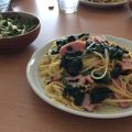 dorydory's cooksnap of when they made ほうれん草とベーコンの和風パスタ.