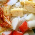 gaiatone's cooksnap of when they made 手巻き寿司リメイク☆ランチにちらし寿司.