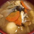 ちか165's cooksnap of when they made コク深いあったか具だくさん豚汁.