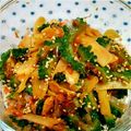 はち８８'s cooksnap of when they made ゴーヤと新生姜の甘辛炒め.