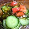 アネクメーネ's cooksnap of when they made すぐできる！トマトときゅうりのもずく和え.