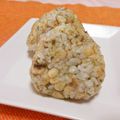 赤い電話's cooksnap of when they made おにぎり(めんつゆ 天かす 青のり).