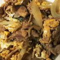 はるにゃおにゃ's cooksnap of when they made 夏バテ防止に♬豚ミョウガしめじの卵とじ♬.