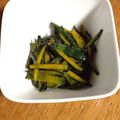 matyapy's cooksnap of when they made かぼちゃの皮で、甘めなきんぴら♥.