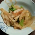 トリノオリンピック☆'s cooksnap of when they made 大根と竹輪のキンピラ.