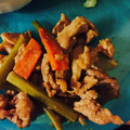 パンナコパンナ's cooksnap of when they made ニンニクの芽と豚肉のスタミナ炒め.