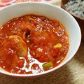 moto5th's cooksnap of when they made 鶏もも肉のプリプリトマト煮 糖質オフ.