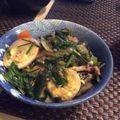 ぽん1208's cooksnap of when they made にらと挽肉のあんかけご飯.