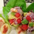 zarusan's cooksnap of when they made 大根おろしで海鮮サラダ☆アボカドココット.