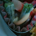 nomi193's cooksnap of when they made お弁当用☆いんげんとカニカマ.