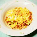 ﾁｲﾁｬﾝﾏﾏ's cooksnap of when they made 卵チーズチャーハン♪ニンニク醤油味♬.