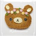 ＊ラビママ＊'s cooksnap of when they made イチゴ飾りリラックマのサンドイッチ♪.