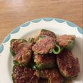 こうたろうのお母さん's cooksnap of when they made 絶品！ピーマンの肉詰め風つくね焼き鳥.