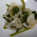 natico's cooksnap of when they made 菜の花と長ネギのレモン醤油でおひたし.