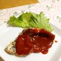 komutatata's cooksnap of when they made スパイシー豚ロースのソースがけ.