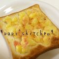 papikun's cooksnap of when they made じゃが明太マヨトースト✿.