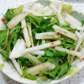 あーもこ's cooksnap of when they made 梨と水菜のサラダ＊胡麻ドレ.