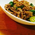 エビカニ食べたい's cooksnap of when they made 牛バラ肉とキュウリのオイスターソース炒め.