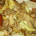 のえか's cooksnap of when they made すき焼きのﾀﾚで簡単豚ﾏﾖ炒め.