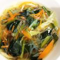 カメ姫☆'s cooksnap of when they made 春雨と野菜の中華卵白スープ♪.