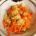 Tomo1023's cooksnap of when they made 白だしで人参シリシリ♪.