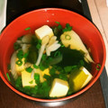 しあわせお月さま's cooksnap of when they made 白だしで簡単！つみれ　舞茸の　お吸い物！.
