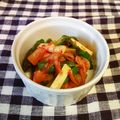 龍青空ママ's cooksnap of when they made アスパラとチーズのキムチあえ♪.