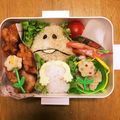 きょなみなみなみなみ's cooksnap of when they made 簡単♪キャラ弁＊　なめこ栽培♡んふんふ♪.