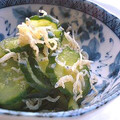 oBsession's cooksnap of when they made きゅうりとしらすの酢の物.