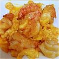 グランアベニュ's cooksnap of when they made タイム香る☆海老と卵のオーロラソース和え.