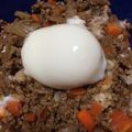 ひなり24's cooksnap of when they made 簡単ハンバーグ丼.