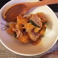 15947's cooksnap of when they made カボチャとツナの甘くない煮物.