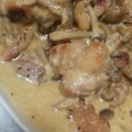 月兎☆'s cooksnap of when they made ＊*鶏肉と茸のホットミルク煮＊*.