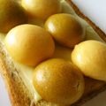 野菜のはたけ's cooksnap of when they made 焼きチーズ黒蜜ミニ黒糖饅頭トースト！.