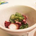 ぴよんぬ1980's cooksnap of when they made タコとキュウリの酢の物.