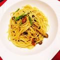 kmhtomoko's cooksnap of when they made アスパラとベーコンでペペロンチーノ♪.