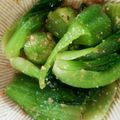 ハチ8コロ8's cooksnap of when they made 青梗菜のごま和え.
