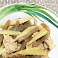 ハルモミ's cooksnap of when they made ぶどう豚肉とごぼうのこんにゃく味噌炒め.