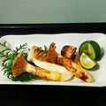 ー柊ー's cooksnap of when they made 【焼くだけ簡単】焼松茸とすだちのコンビ！.
