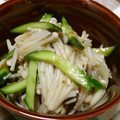 tokotann's cooksnap of when they made えのきとキュウリのとろとろ小鉢.