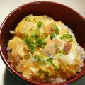 ともみろ's cooksnap of when they made 簡単焼き鳥缶de親子丼☆.