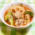 みんとこ's cooksnap of when they made 根菜と肉団子のトマトスープ.
