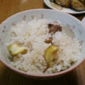 葉久楓果's cooksnap of when they made 栗の下処理〜栗ご飯.