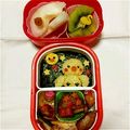 りおん、えれんママ's cooksnap of when they made おすわりヒヨコちゃん＊キャラ弁.